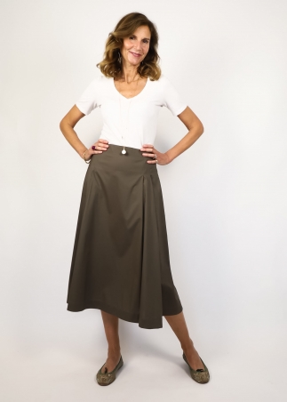 Jasmine cotton poplin skirt