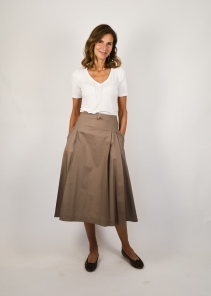 Jasmine cotton poplin skirt
