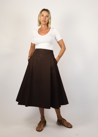Jasmine cotton poplin skirt