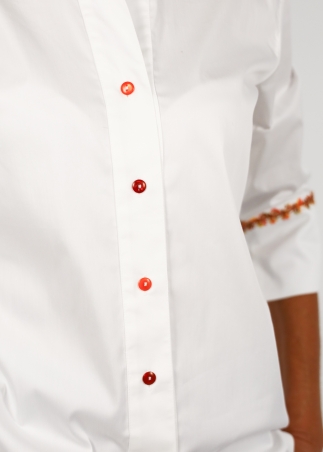 Camicia Capri in cotone con passamaneria