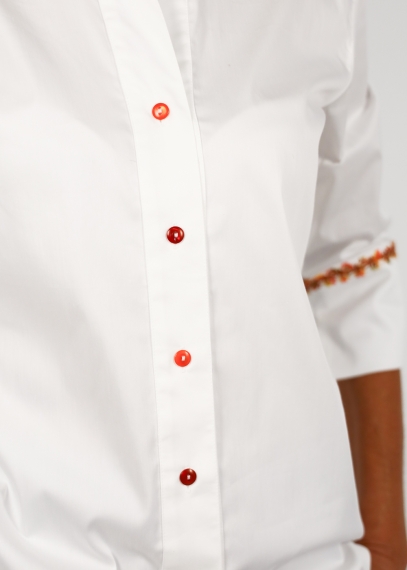 Camicia Capri in cotone con passamaneria