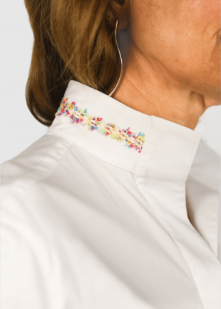 Camicia Capri in cotone con passamaneria