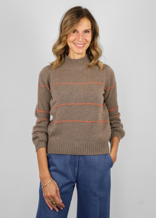 Lupetto Allegra in puro cashmere con punto...