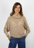 Golf Mariaelena in puro cashmere con collo alto morbido