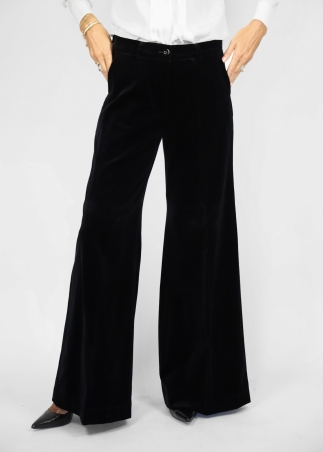 Pantalone Michela in velluto liscio puto cotone