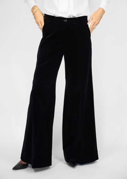 Pantalone Michela in velluto liscio puto cotone