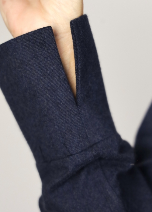 Camicia Capri in flanella di puro cotone con dettagli a contrasto