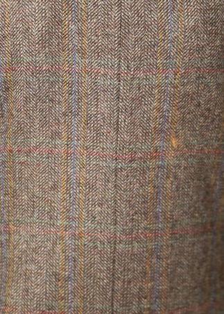 Giacca doppiopetto in pura lana spigato beige