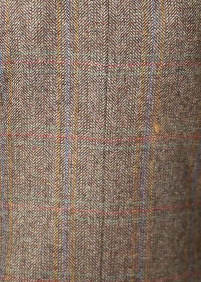 Giacca doppiopetto in pura lana spigato beige