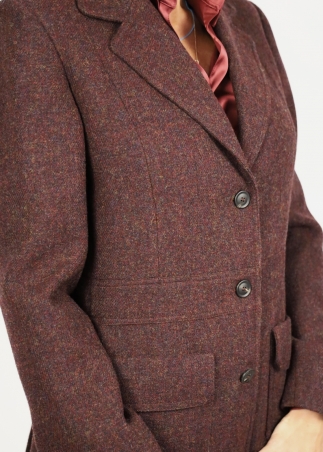 Kenya single-breasted jacket in pure english shetland wool