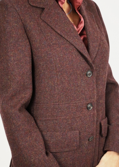 Kenya single-breasted jacket in pure english shetland wool
