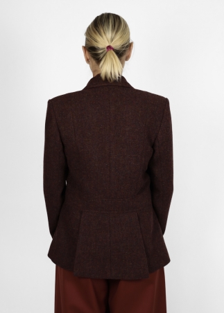 Kenya single-breasted jacket in pure english shetland wool