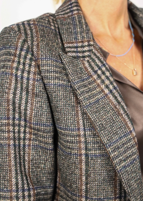 Sibilla jacket in beige blue green prince of...