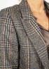 Giacca Sibilla in misto lana principe di Galles beige blu verde