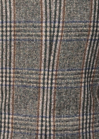 Giacca Sibilla in misto lana principe di Galles beige blu verde