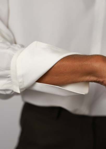 Tokyo shirt in pure silk crepe de chine