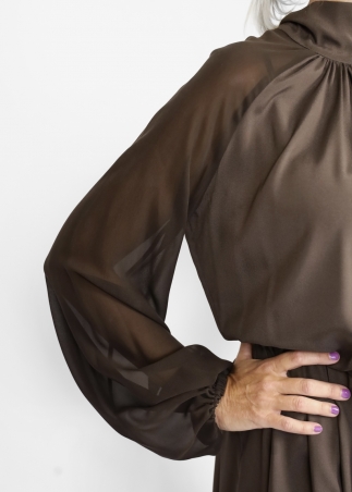 Jane midi dress in pure silk