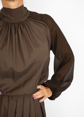 Jane midi dress in pure silk