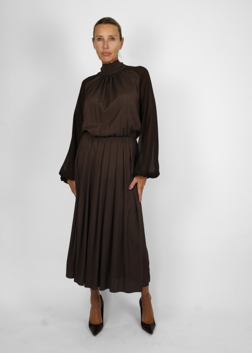 Jane midi dress in pure silk