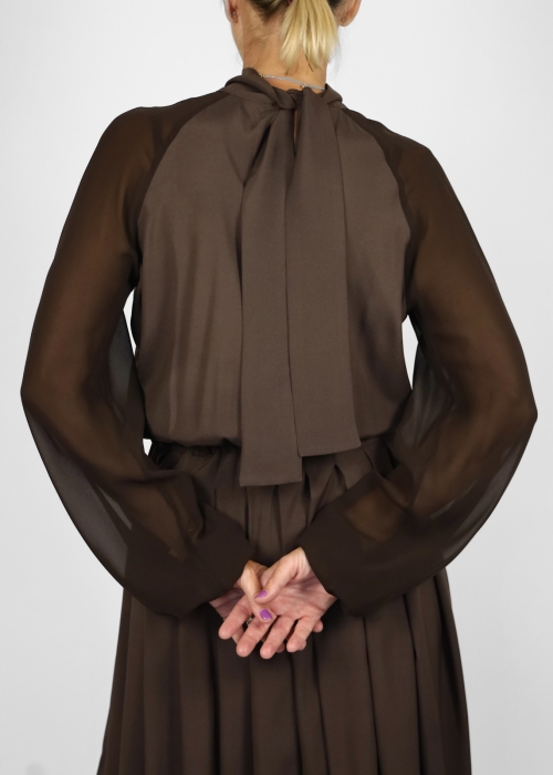 Jane midi dress in pure silk
