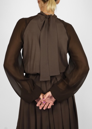 Jane midi dress in pure silk