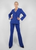 Completo in sallia di lana elasticizzata bluette