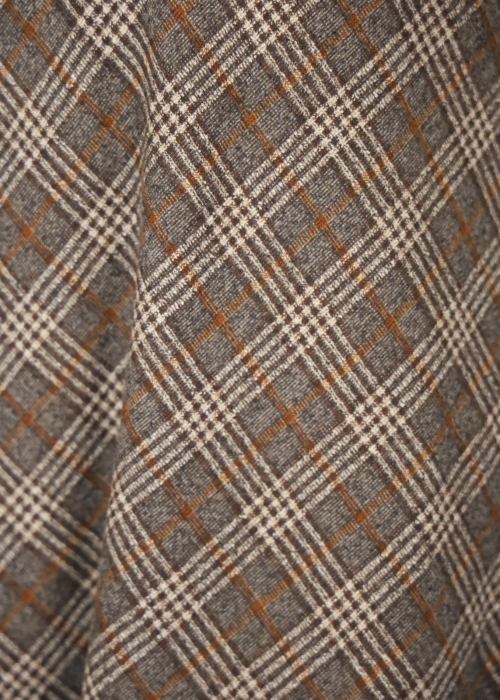Brown and orange check Skirt