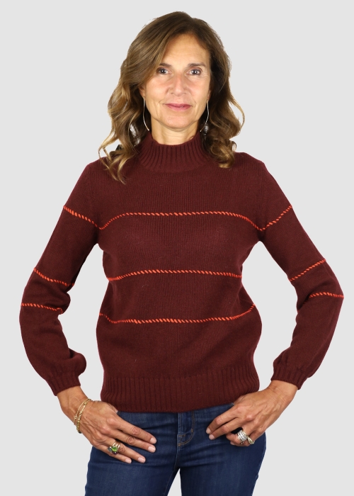 Lupetto Allegra Punto Sellaio Bordeaux