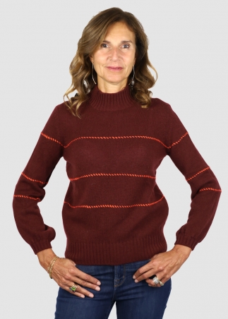 Lupetto Allegra Punto Sellaio Bordeaux