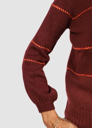 Lupetto Allegra Punto Sellaio Bordeaux