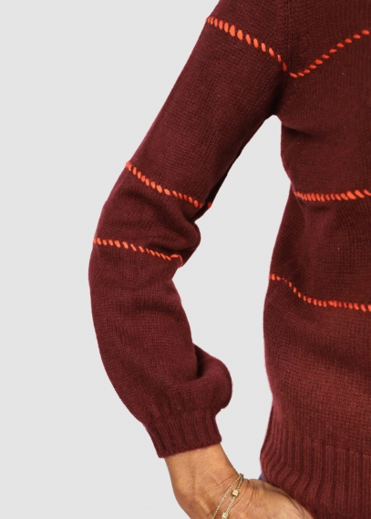 Lupetto Allegra Punto Sellaio Bordeaux