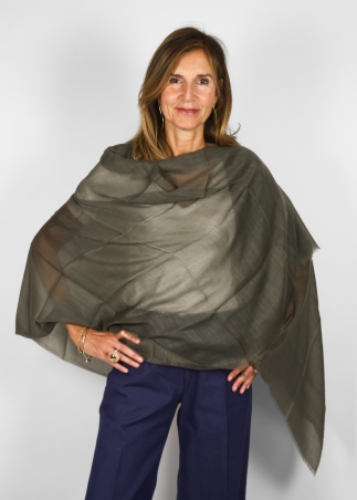 Stola in Cashmere leggero Verde Marcio