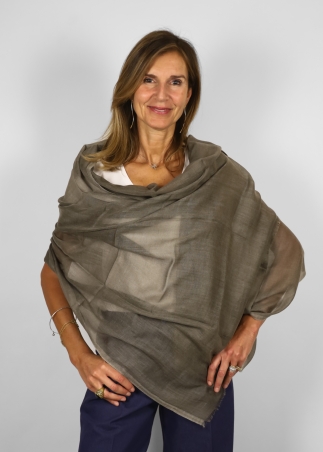 Stola in Cashmere leggero Verde Marcio Chiaro