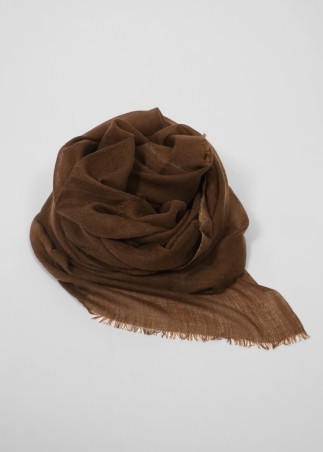Lightweight Cashmere Stole Chocolate