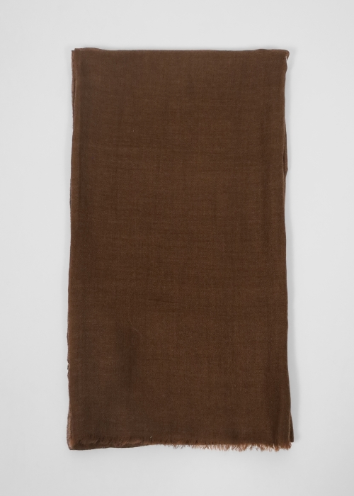 Lightweight Cashmere Stole Chocolate