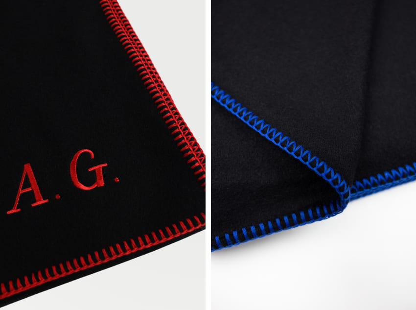 coperte personalizzate con iniziali