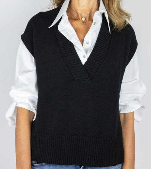 Idee per un regalo di Natale di lusso: Gilet in cashmere